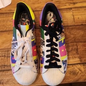 Adidas graffiti print sneakers